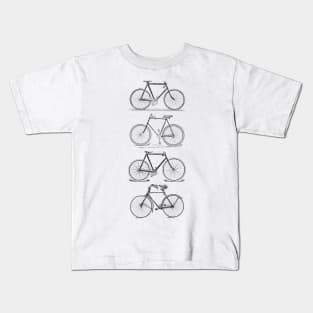 4 Bicycles Kids T-Shirt